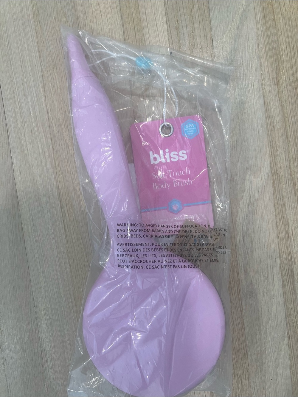 Bliss Pink Soft-Touch Bath Body Brush
